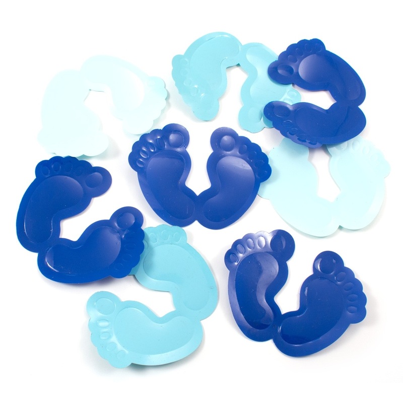 Blue decorative baby feet