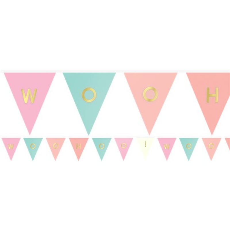 Customizable paper pennant chain