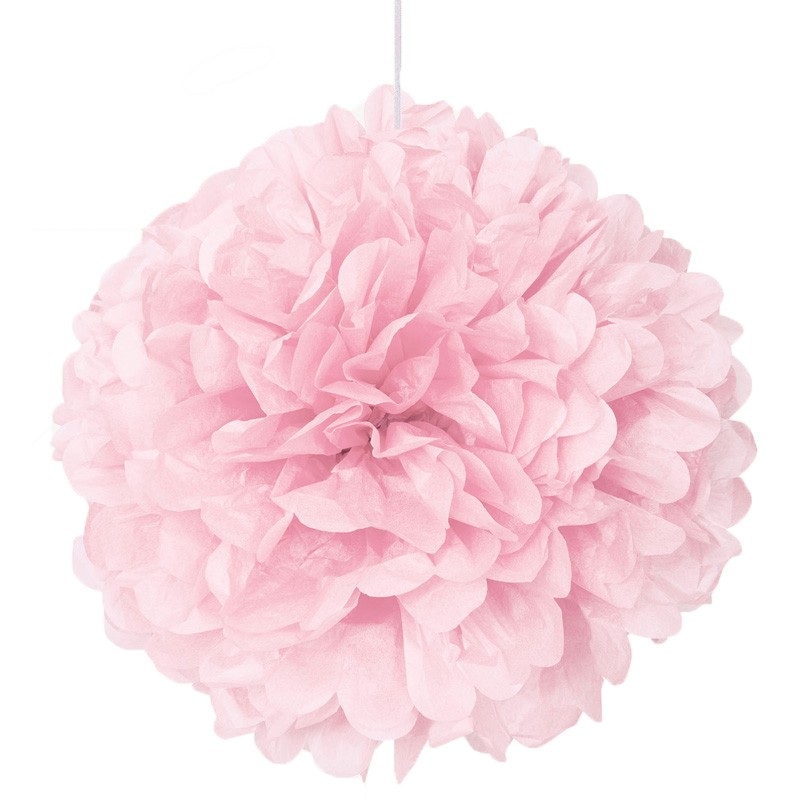 Fluffy pompom pink 40cm