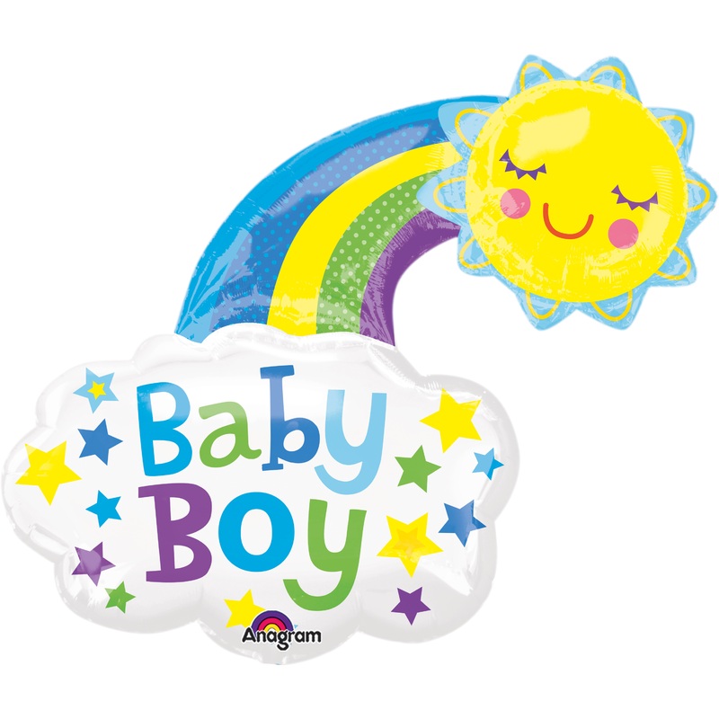 Foil balloon welcome little prince