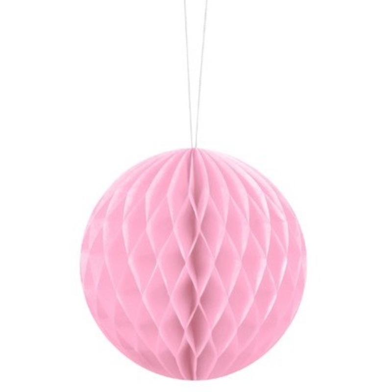Honeycomb ball Lumina light pink 10cm
