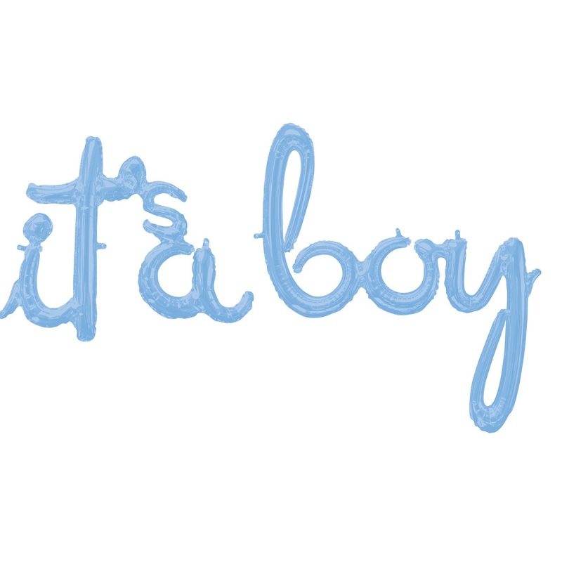 It is a boy foil balloon 68 x 50cm