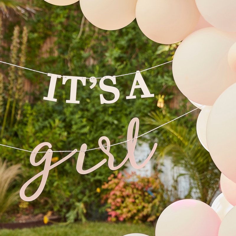 It`sa girl baby shower garland 3m