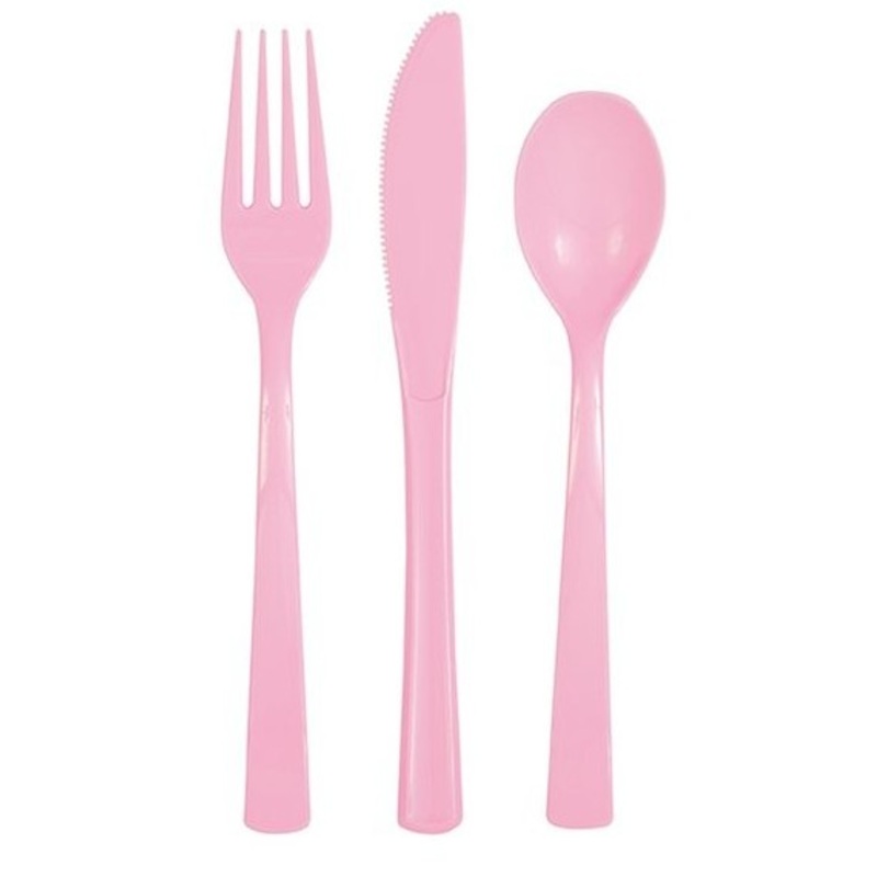 Light pink cutlery set Konstanz 18 pieces