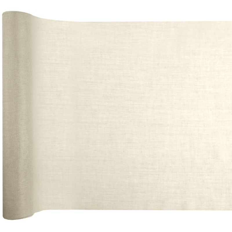 Muslin Table Runner in Ivory 5m
