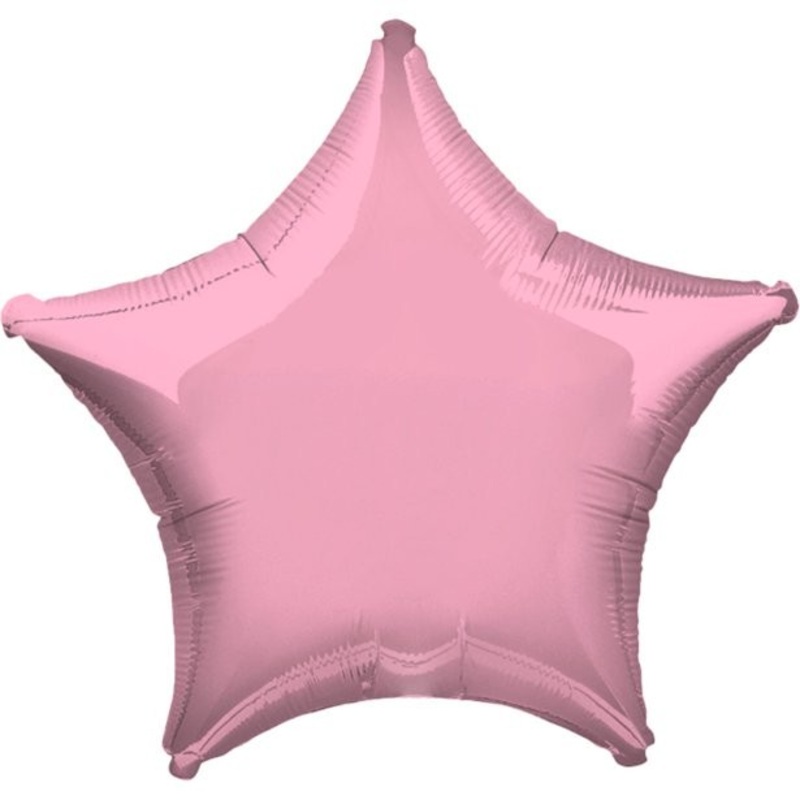 Pink Star Foil Balloon Night Sky 48cm