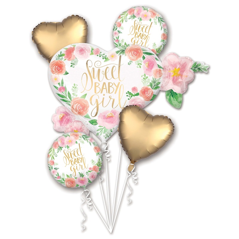 Sweet Baby Girl Balloon Set