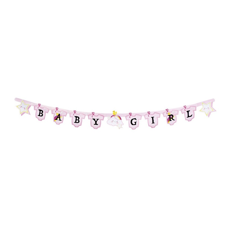 Sweet Babygirl Emma party garland 155cm