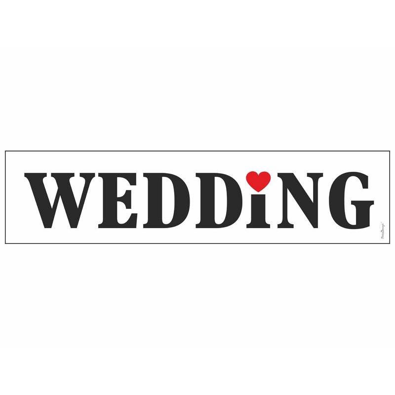 10 deco number plates Wedding