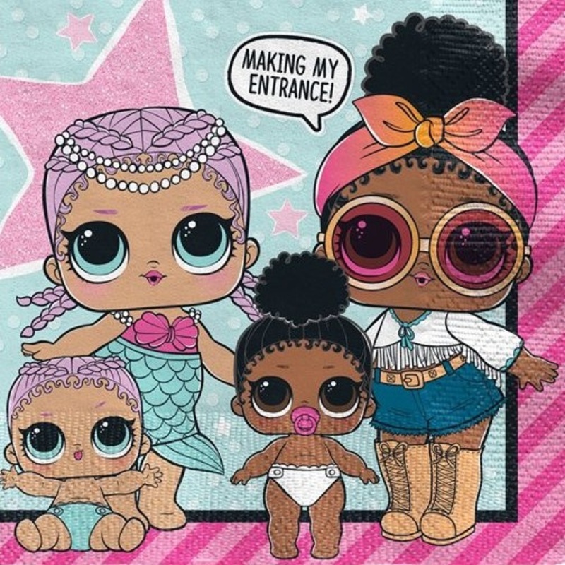 16 LOL Fashion Girls napkins 33cm