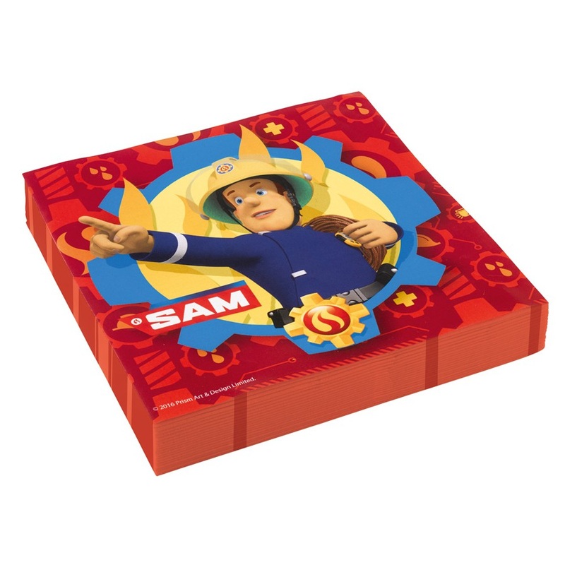 20 Fireman Sam SOS napkins 33cm