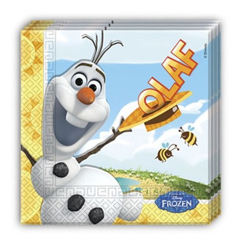 20 Olaf's summer fun napkins 33cm