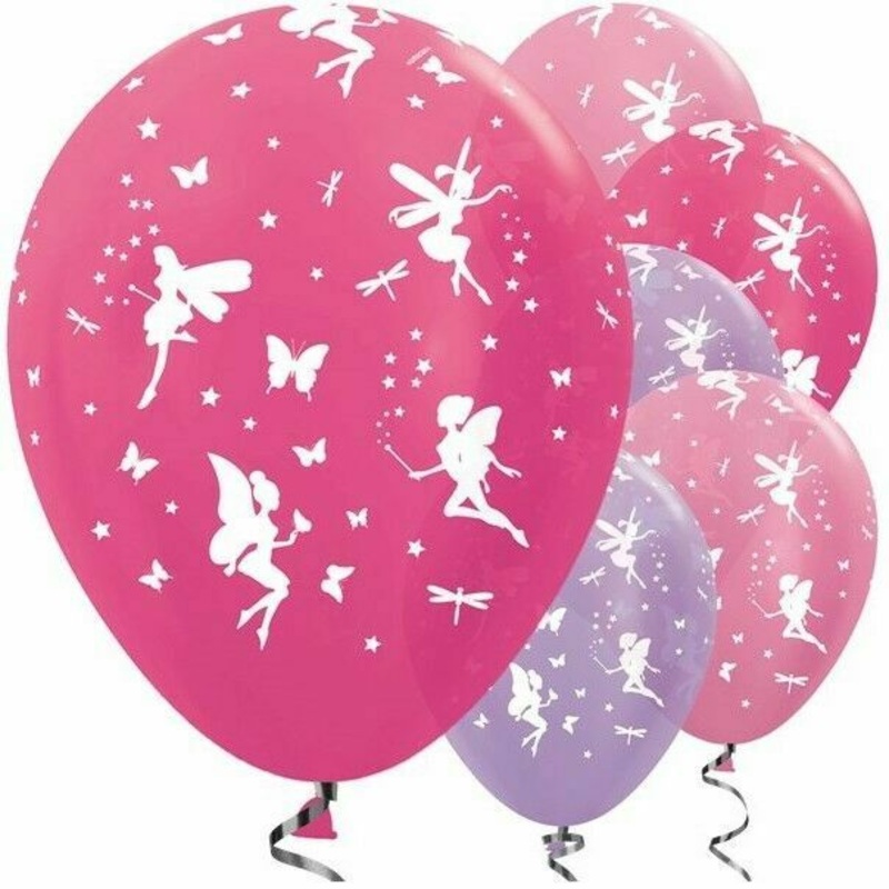 25 fairy village balloons 30cm