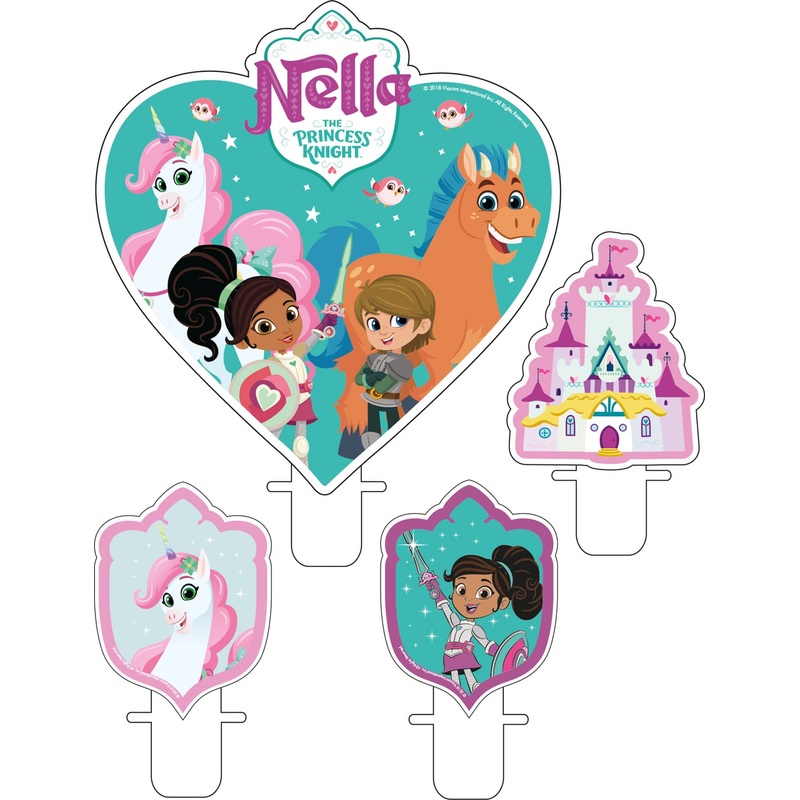 4 Nella the Knight Princess birthday candles