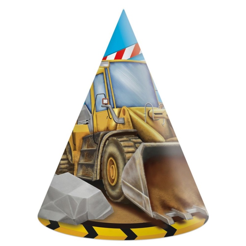 6 Next Generation FSC Construction party hats