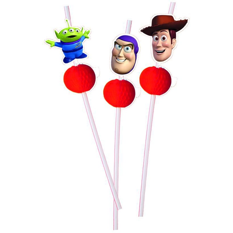 6 Toy Story Power Flexi straws