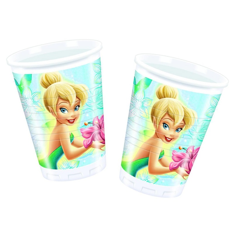 8 Tinkerbell flower magic cups 200ml