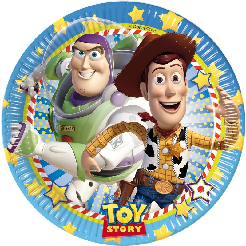 8 Toy Story Star Power Paper Plates 20cm