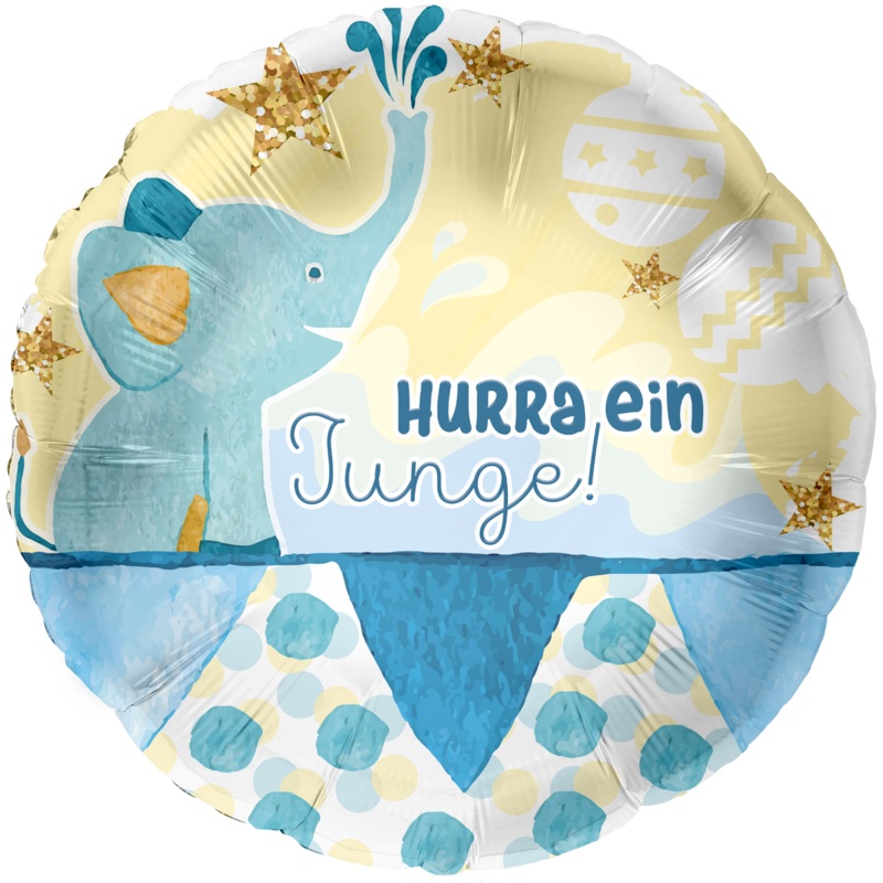 Blue Babyfant foil balloon 45cm