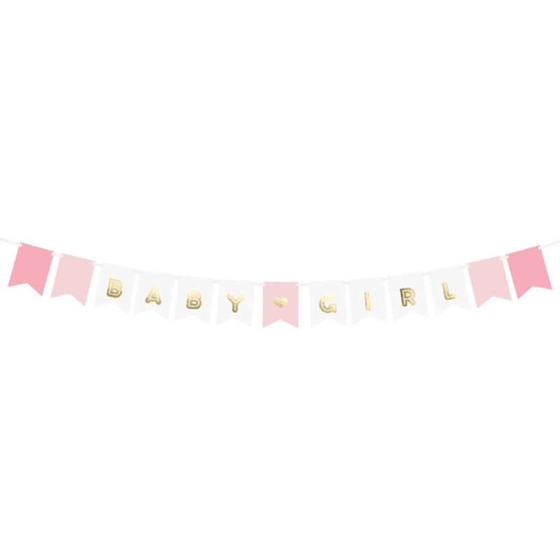DIY Baby Girl Garland Pink 1.6m