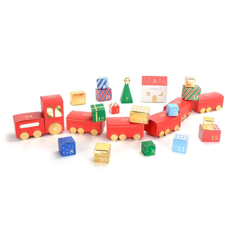 DIY Christmas train advent calendar