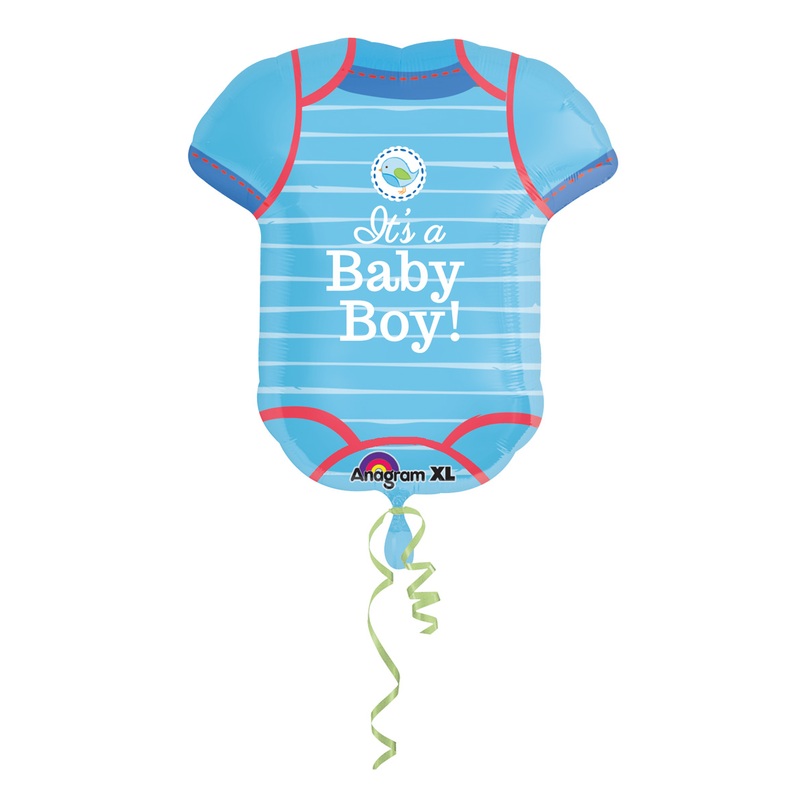 Foil balloon baby romper baby boy