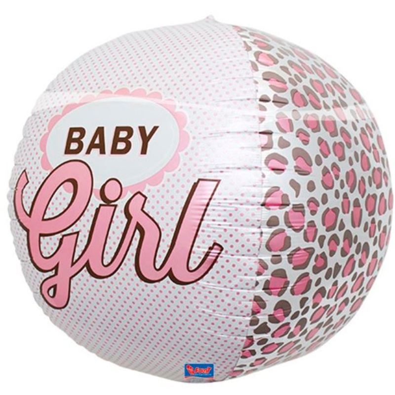 Foil balloon baby shower baby girl pink