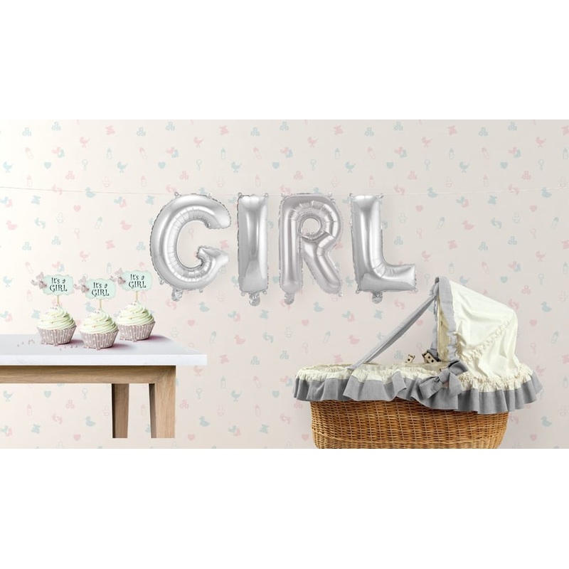 Girl foil balloon set 36cm