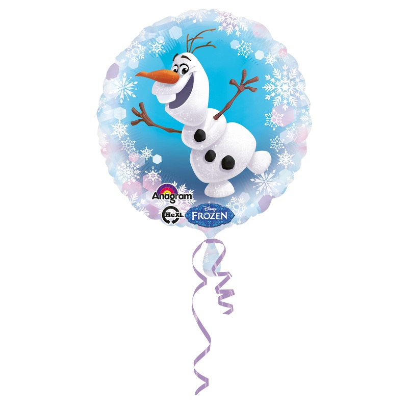 Ice skating fun with Olaf foil balloon