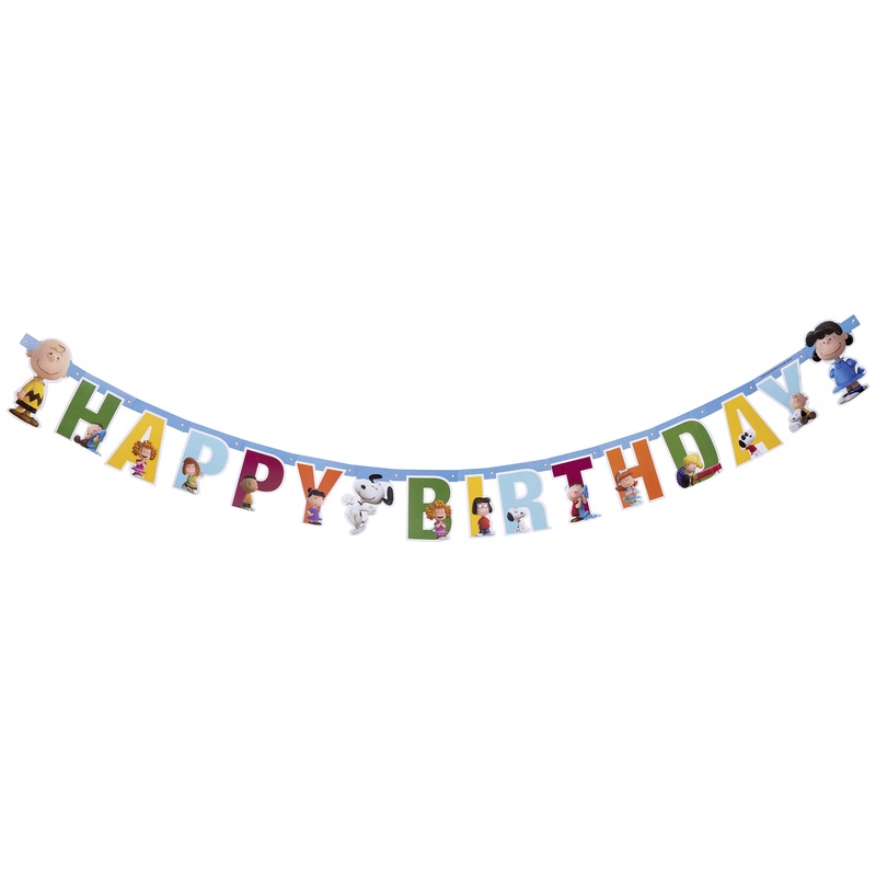 Peanuts party garland child's birthday 170cm