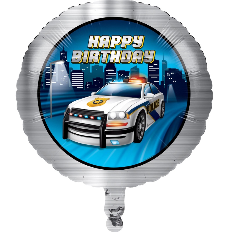 Police station foil balloon 46cm
