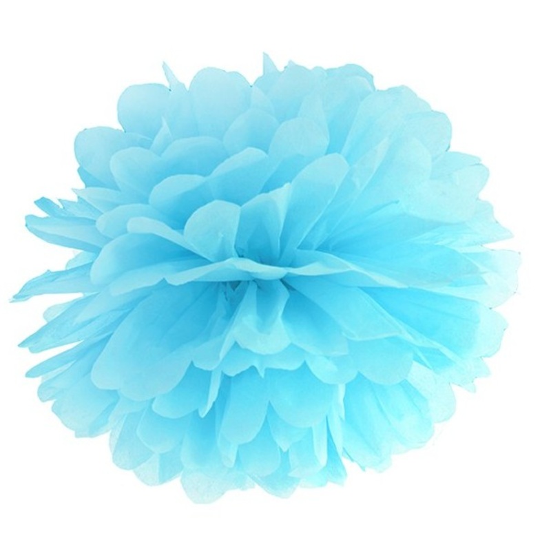 Pompon Romy azure blue 35cm