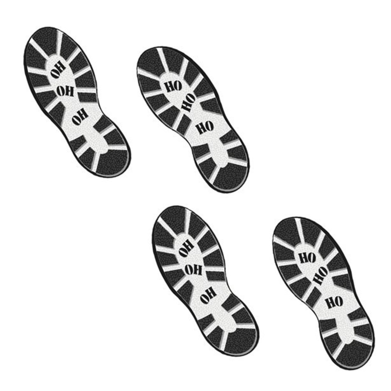 Santa Claus shoe prints 25cm