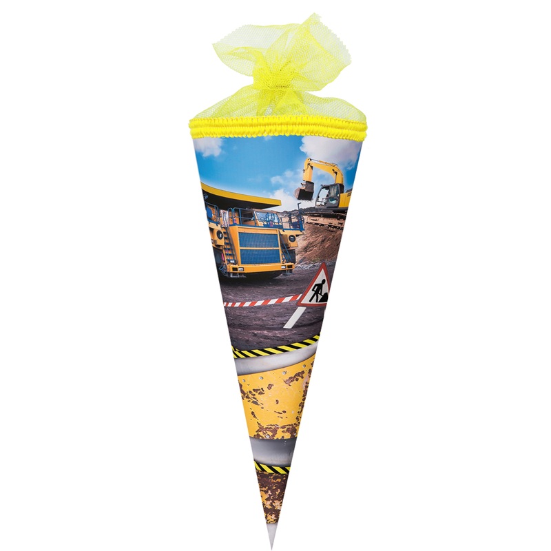School bag with construction site motif 35cm
