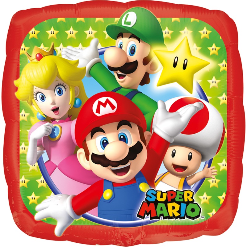 Stick balloon Super Mario Family