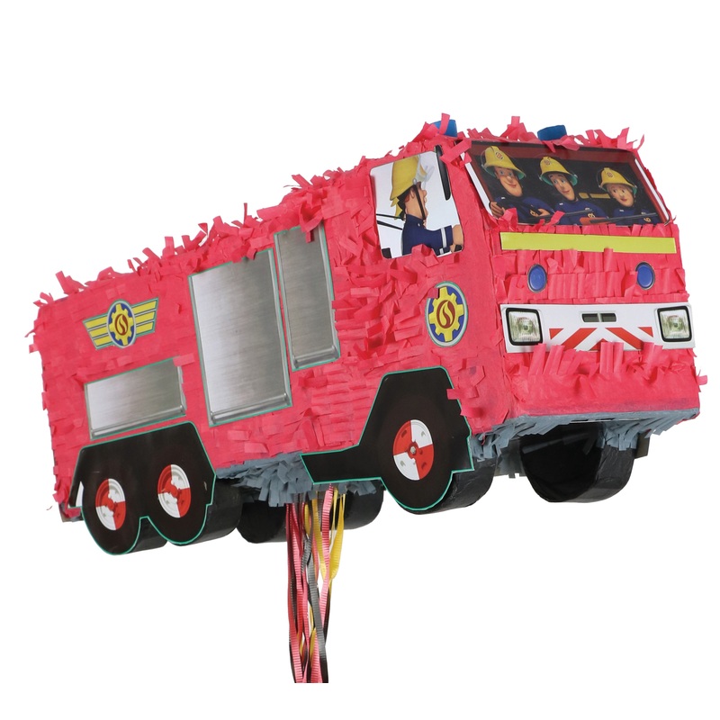 Train pinata fire engine