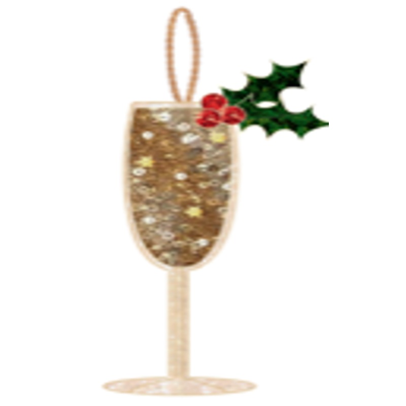 Tree decoration - Prosecco glass