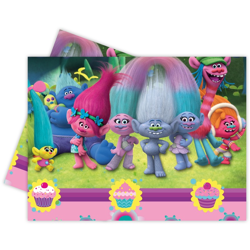 Trolls Party plastic tablecloth 120x180cm