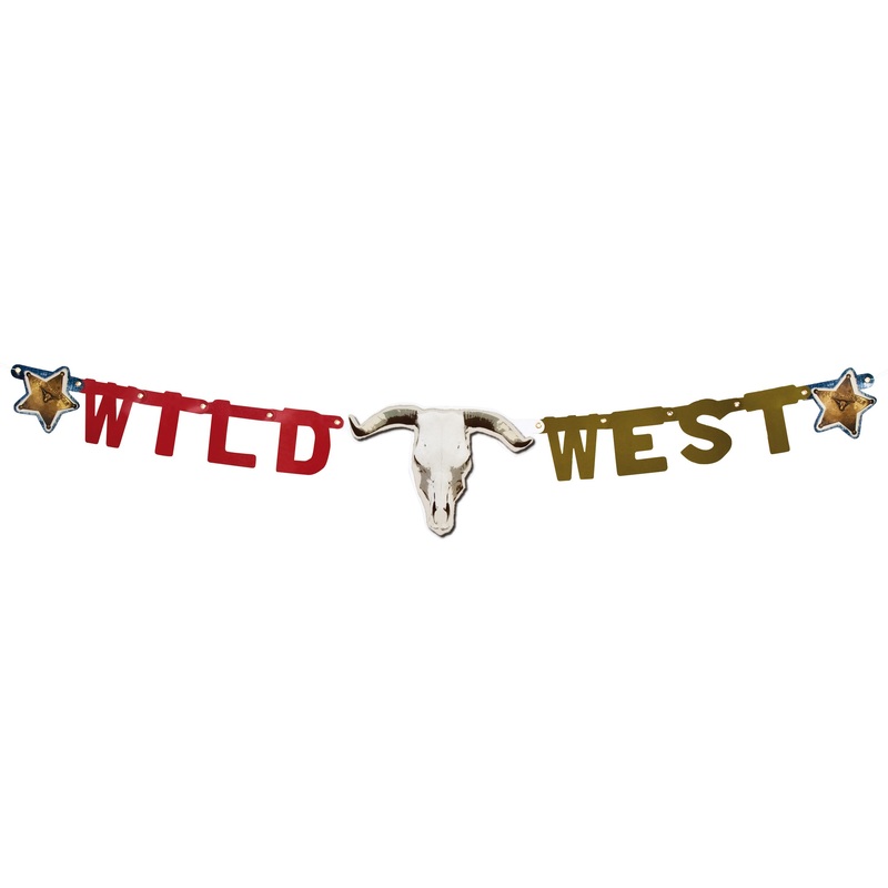 Wild west banner 120cm