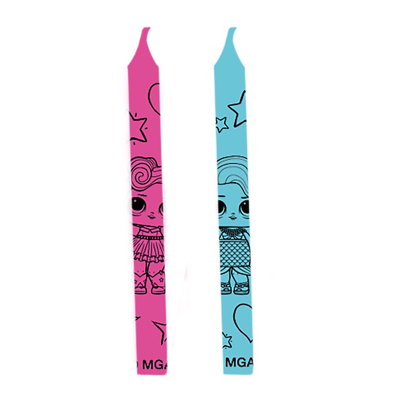 12 LOL Glam Girls cake candles