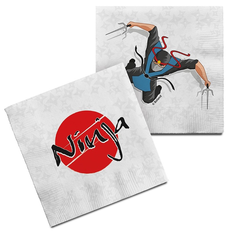 20 Ninja Power napkins 33cm