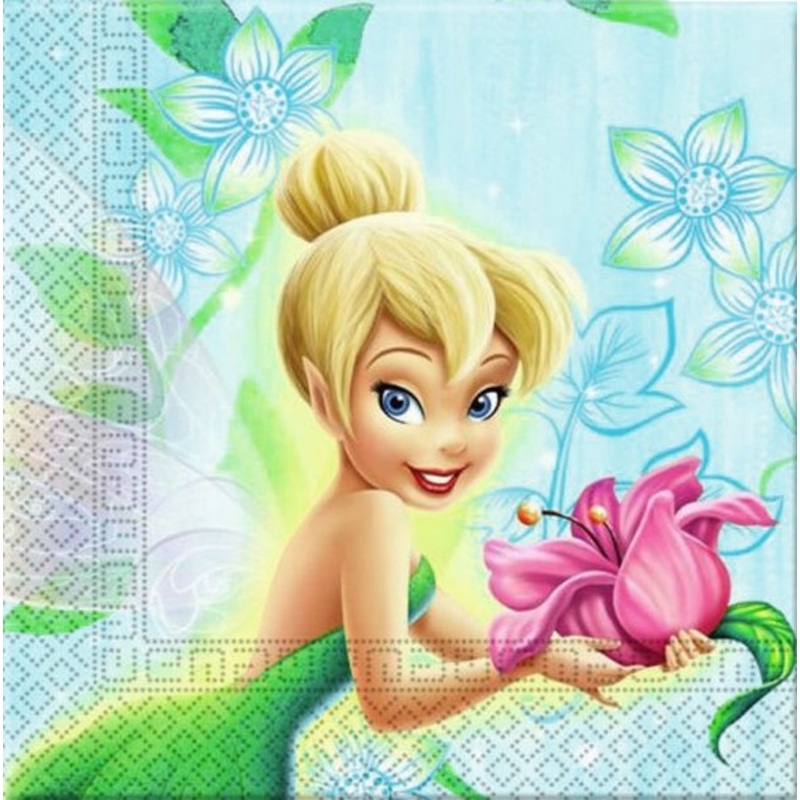 20 Tinkerbell Blossom Magic napkins 33cm