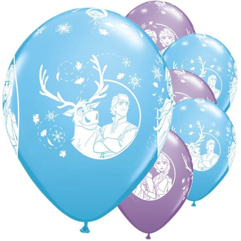 6 Arendelle frozen balloons 30cm