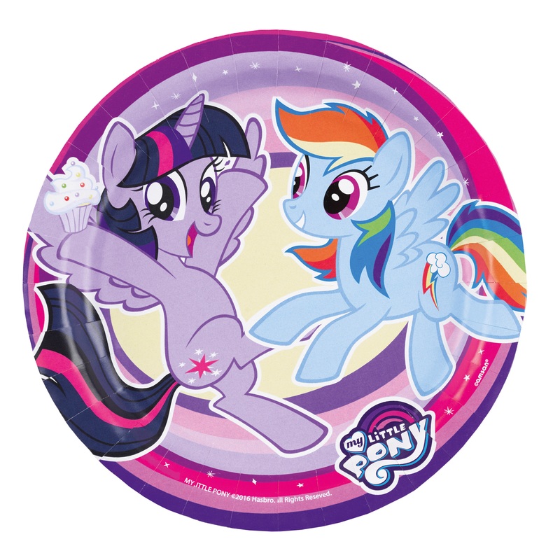 8 My Little Pony paper plates 18cm