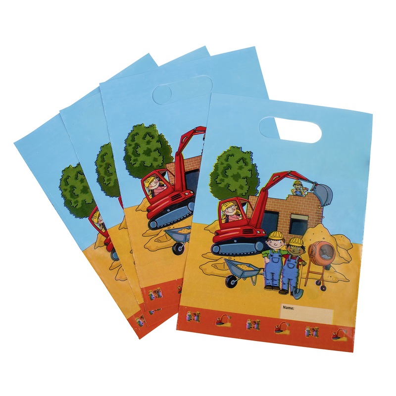 8-pack gift bags construction site children's birthday party
