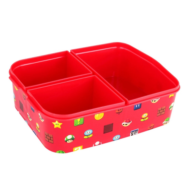 Brotdose Super Mario dreigeteilt