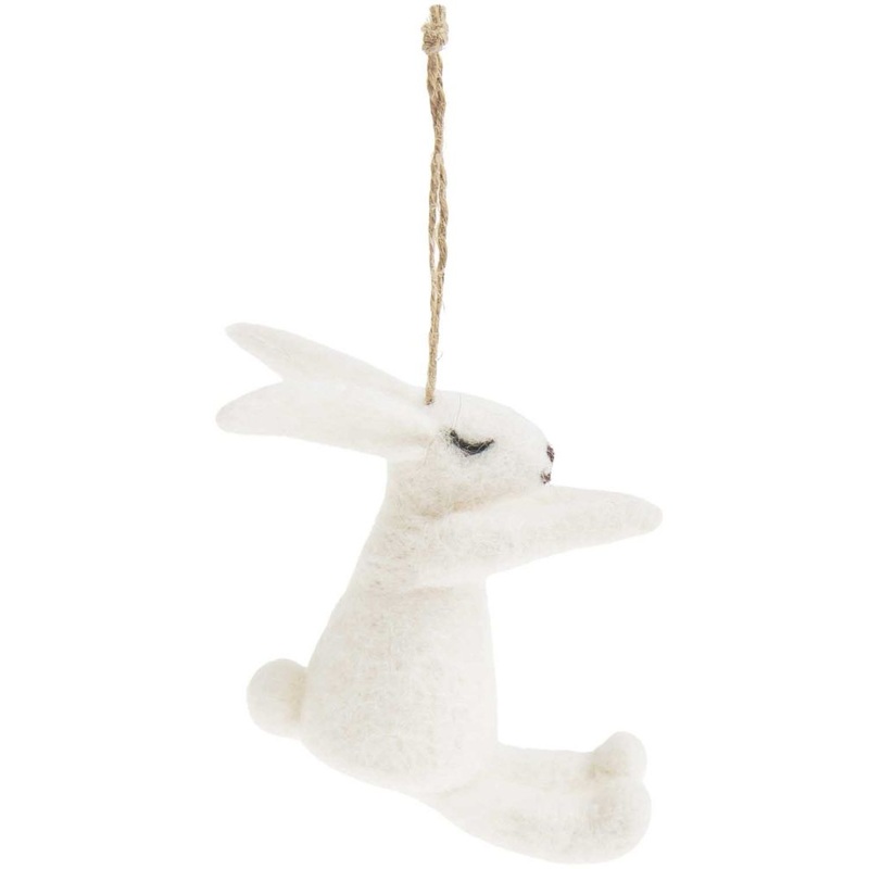Easter bunny pendant made of felt