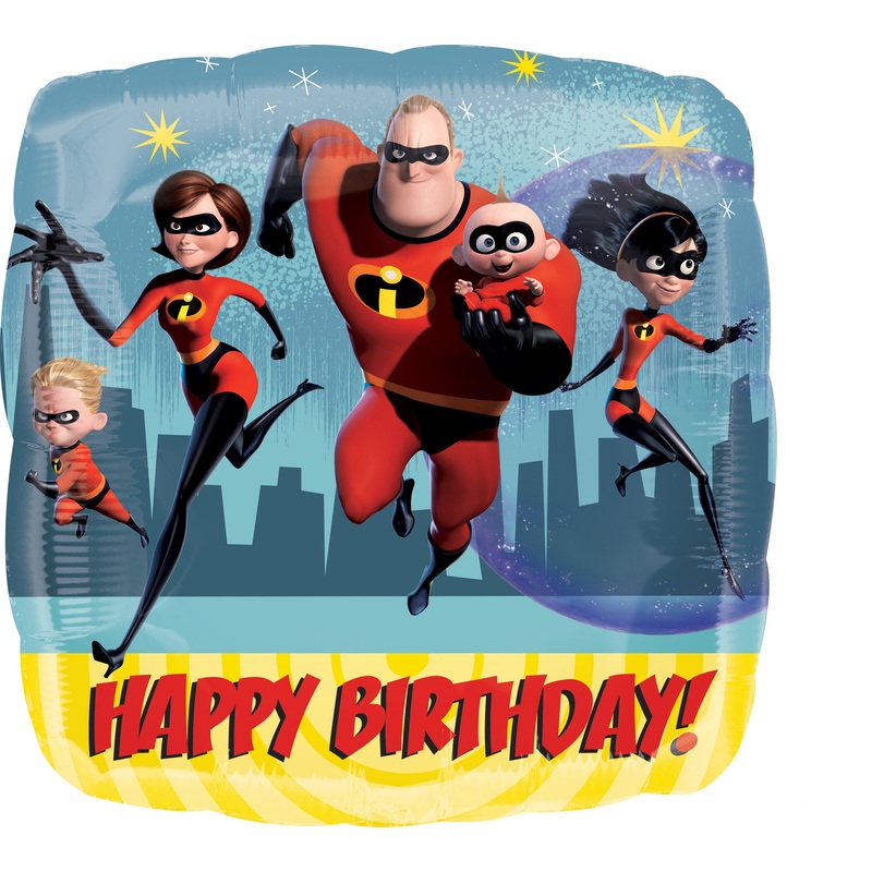 The Incredibles Foil Balloon Birthday