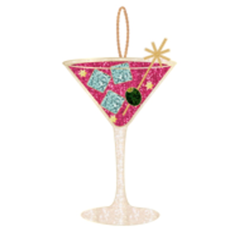 Tree decoration - cocktail glass