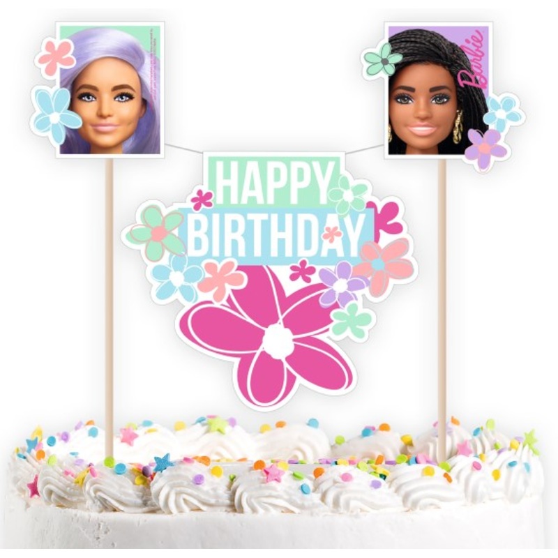 Welcome Barbie cake topper